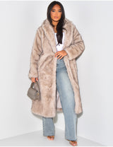 FAUX FUR LONG COAT