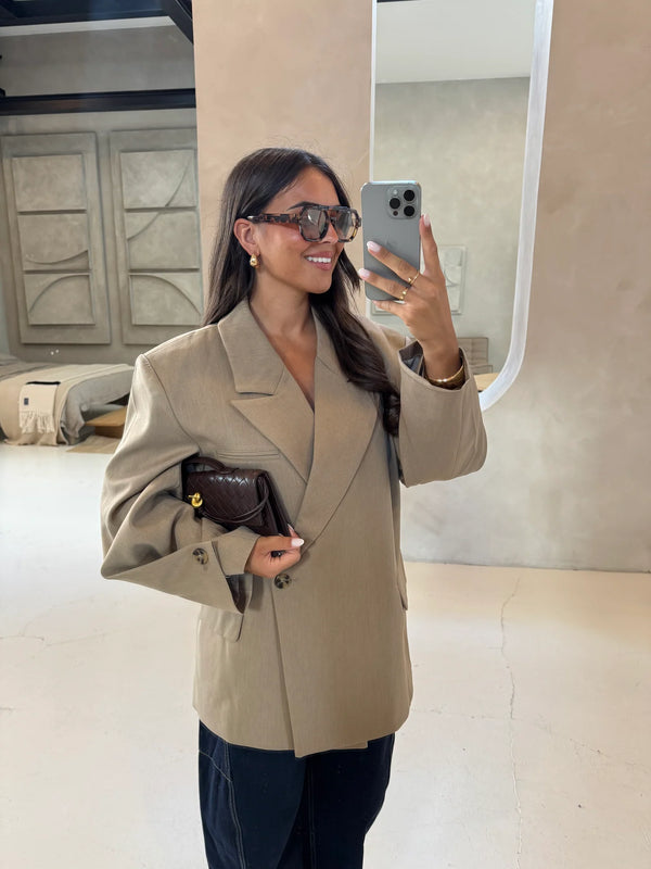 OVERSIZED BLAZER EVA BEIGE