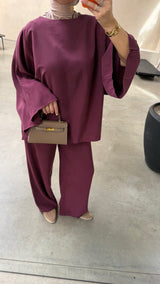 LARA TWINSET BURGUNDY