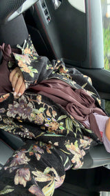 Flora Jacquard Jacket- Black