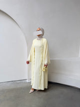 ABAYA SET MAÏA CREAM