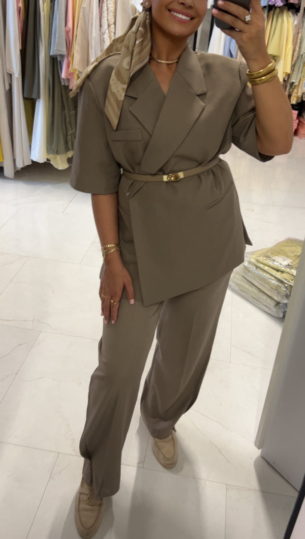 MADDY OVERSIZED BLAZER TAUPE