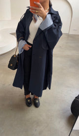 KARA EXTRA OVERSIZED TRENCHCOAT BLUE