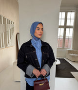 JEANS VEST DARK BLUE