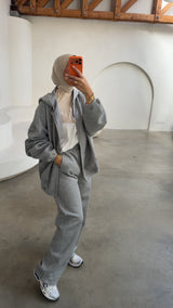 ESSENTIAL OVERSIZED PANTS- GRAY