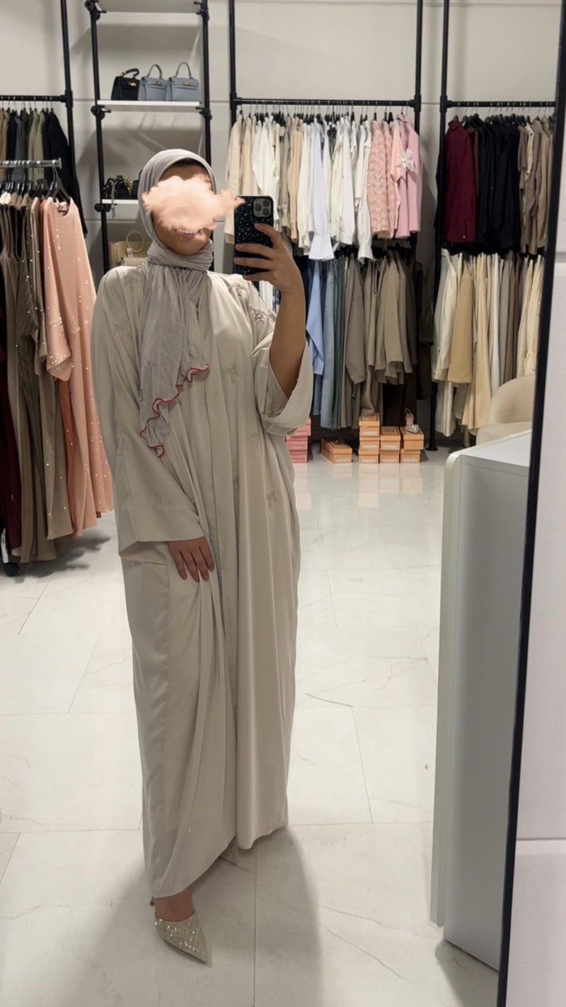 ABAYA KIM BEIGE (JD327)