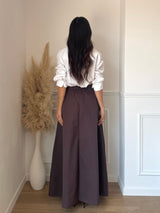 DELINA SKIRT MAHOGANY BROWN