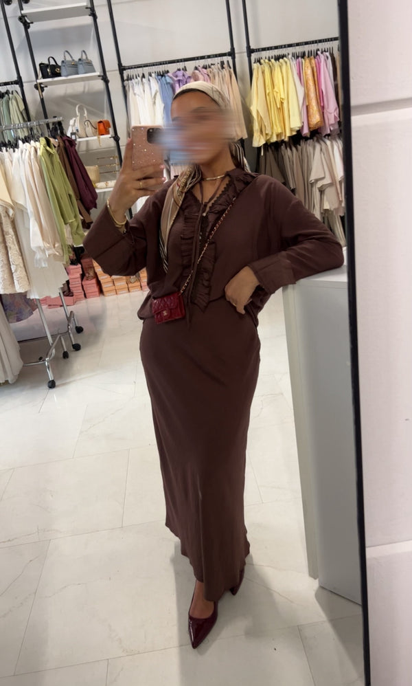 ENEL SKIRT BROWN