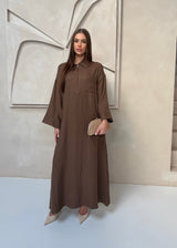 MARLY DRESS BROWN