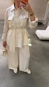 FARAH TWO PIECE LIGHT BEIGE