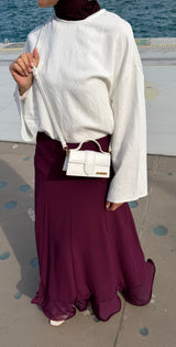 TALIA SKIRT BURGUNDY