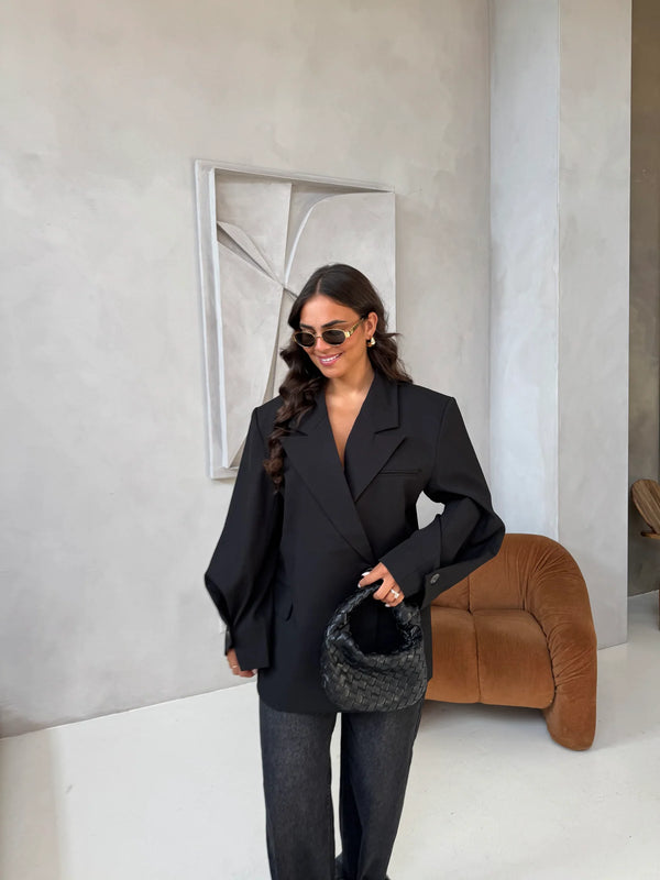 OVERSIZED BLAZER EVA BLACK