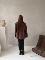 ROSY WOOL BLAZER BROWN