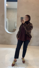 LANA BOMBER JACKET BROWN