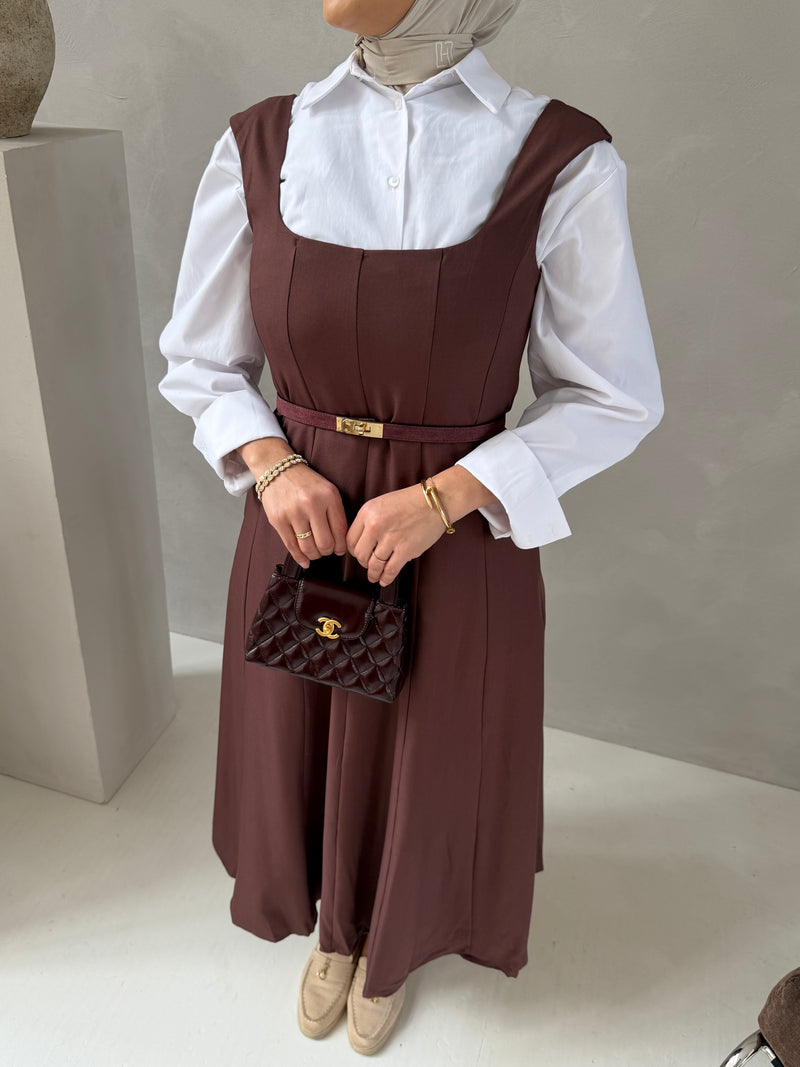 KELLY DRESS AUBERGINE