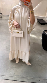 LINDA DRESS LIGHT BEIGE