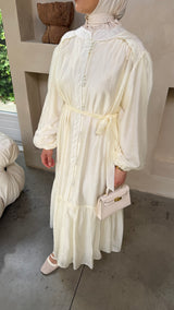 KELIA DRESS ECRU