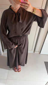 HANA TWINSET BROWN
