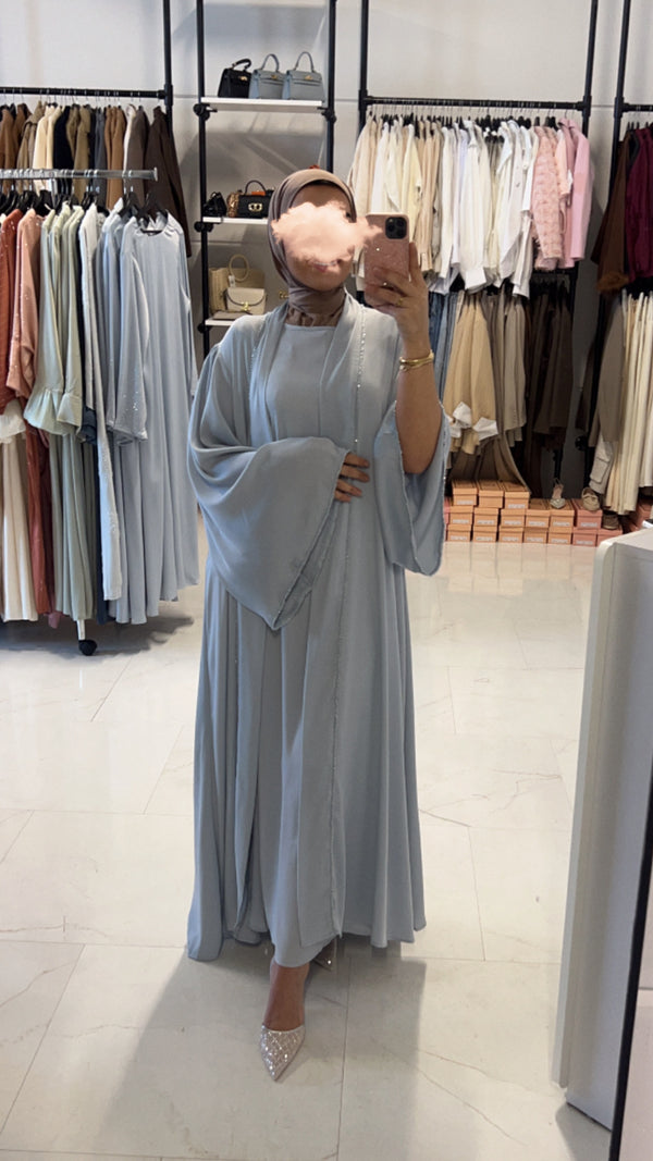 ABAYA SET YASMINA LIGHT BLUE