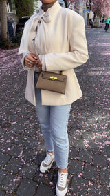 TAILORED BLAZER ECRU