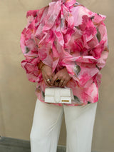 NALA PRINTED BLOUSE PINK