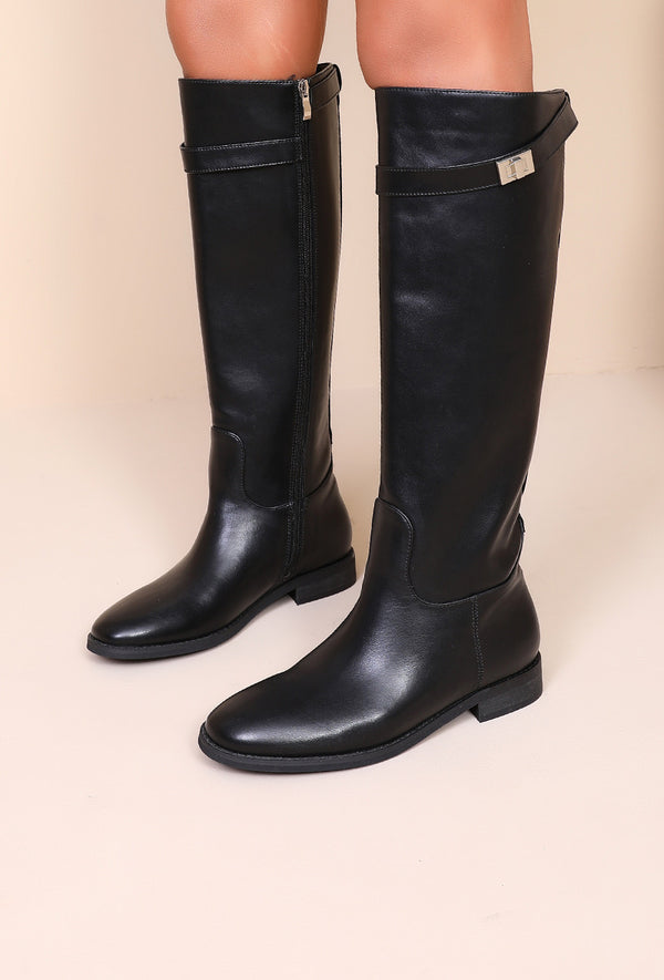 PU BOOTS BLACK