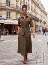 ANAÏKA DRESS BROWN