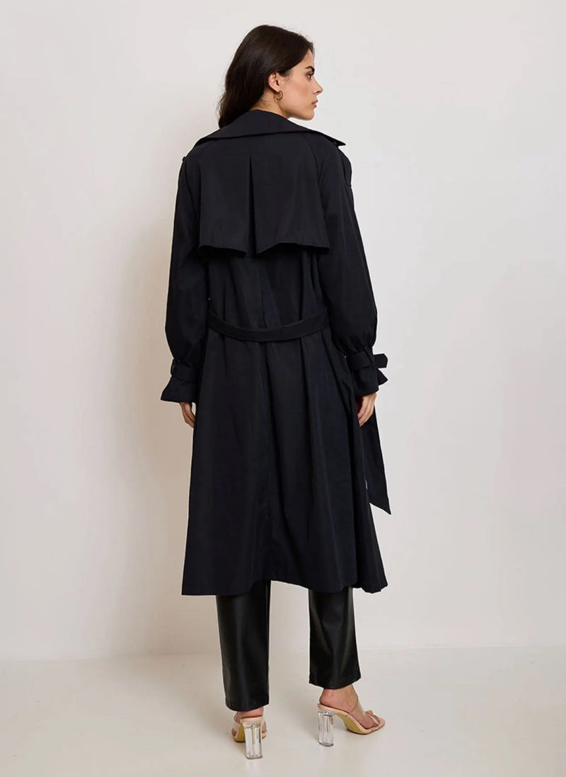 ÉNORA TRENCHCOAT BLACK