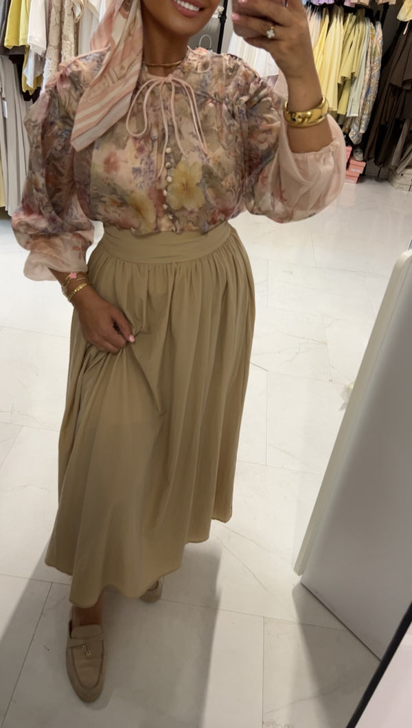 LAYA SKIRT BEIGE
