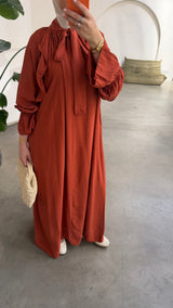 FARAH DRESS TERRACOTTA