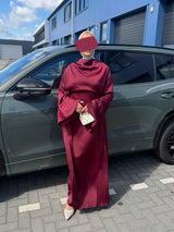 Timeless Satin Bridesmaid Dress Burgundy