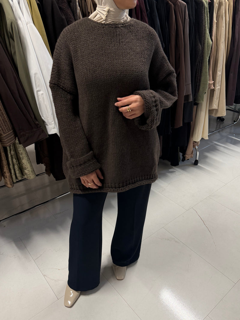 SORA SWEATER BROWN