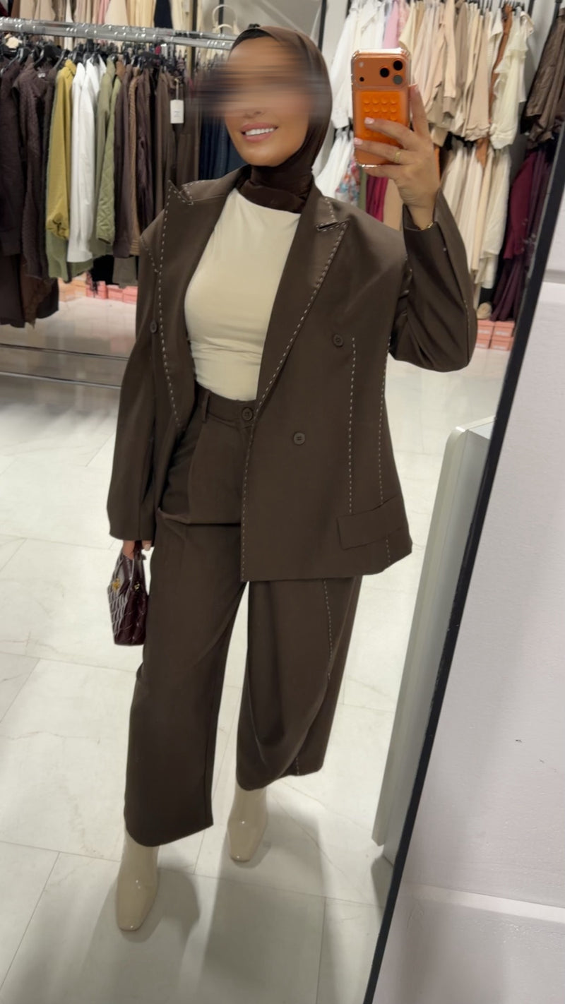 ZARA PREMIUM PANTALON BROWN