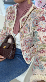Rose Tweed Jacket- Beige