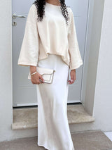 OVERSIZED SHIRT LIGHT BEIGE