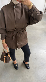 OVERSIZED BELTED VEST