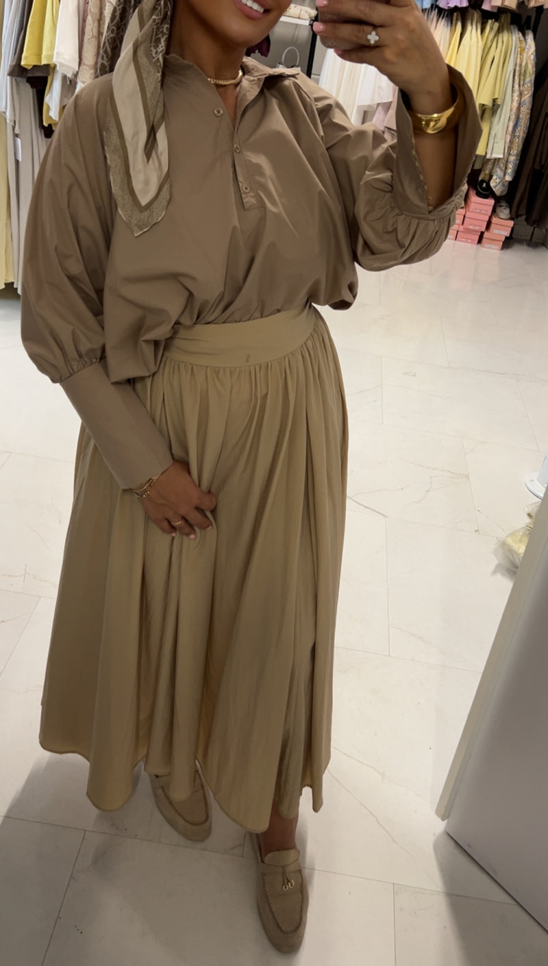 LAYA SKIRT BEIGE