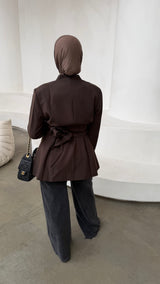 ELSA BLAZER BROWN