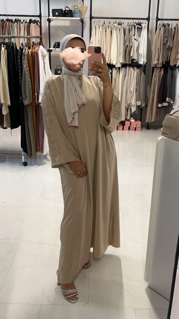 ARIA OVERSIZED ABAYA BEIGE