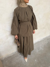 KARA COTTON TWO PIECE TAUPE