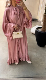 RUFFLE DRESS PINK