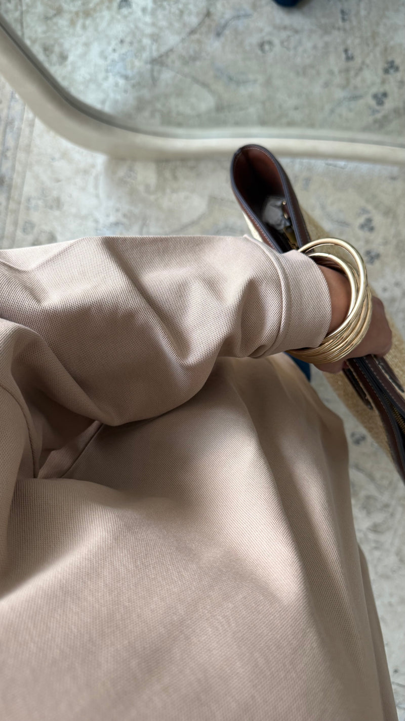 OVERSIZED SHIRT TAUPE