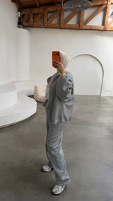 ESSENTIAL OVERSIZED PANTS- GRAY