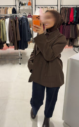 ZARA PREMIUM BLAZER BROWN