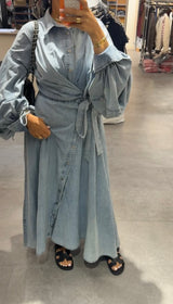 DENIM DRESS LIGHT BLUE