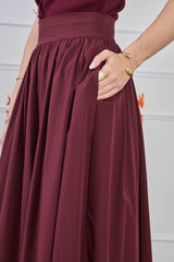 LAYA SKIRT BORDEAUX