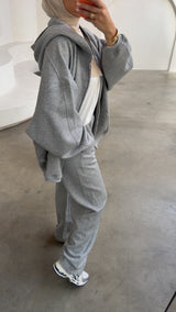 ESSENTIAL OVERSIZED PANTS- GRAY