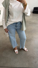 Balloon queen heart jeans light blue