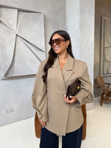 OVERSIZED BLAZER EVA BEIGE