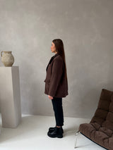 ROSY WOOL BLAZER BROWN